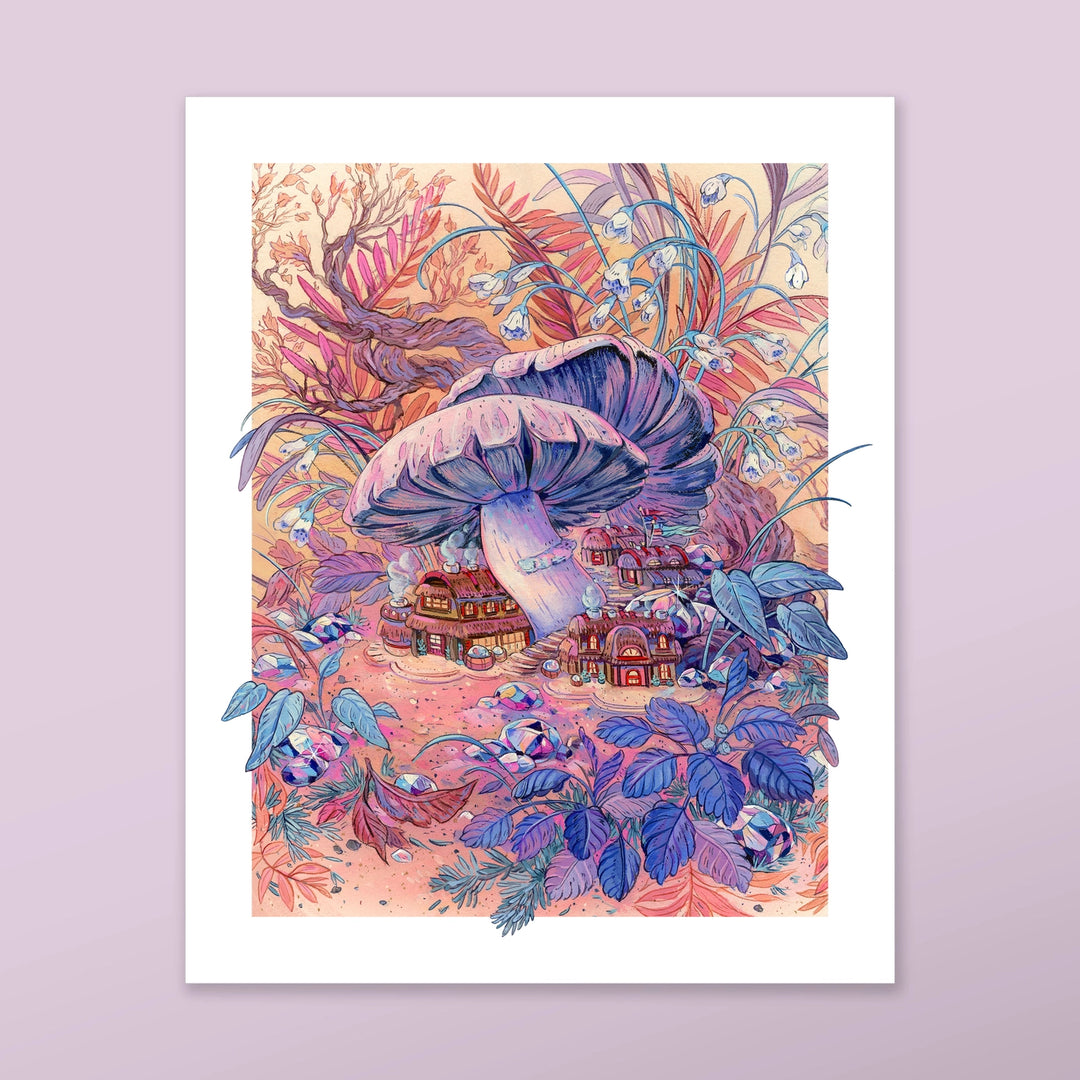 Mushroom Grove Art Print