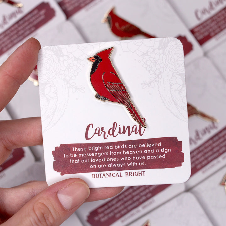 Cardinal Bird Pin