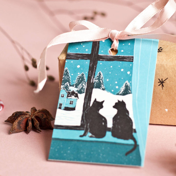 Gift Tag Set - Cats for Christmas