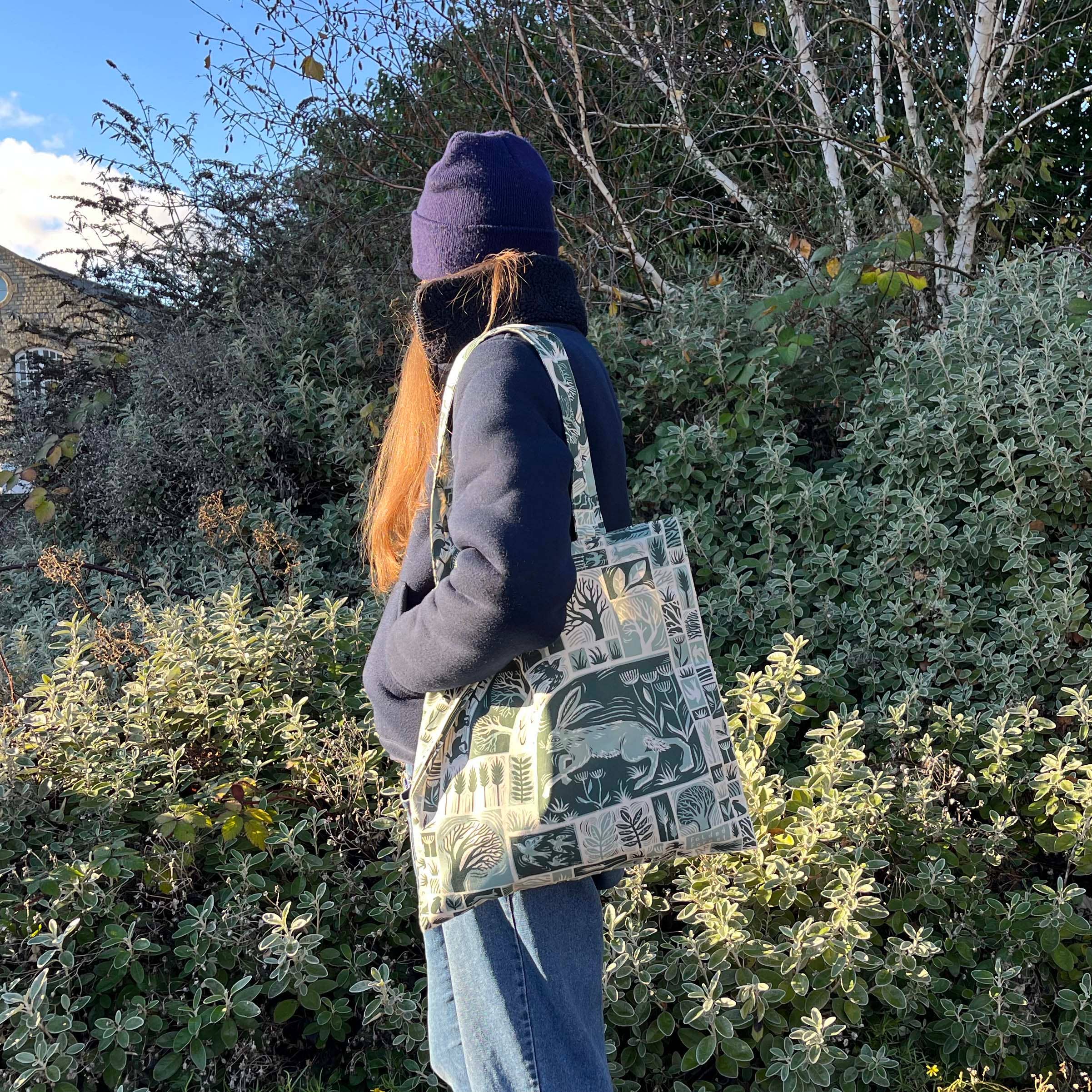 Folded Forest - Field's Edge Tote Bag