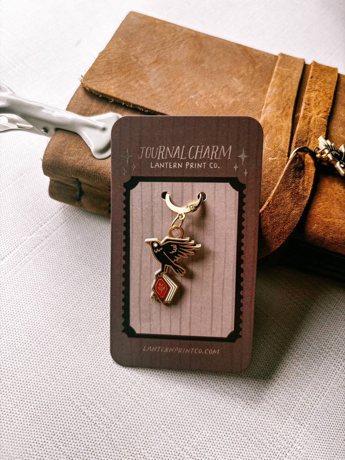 The Book Thief Crow Journal Charm