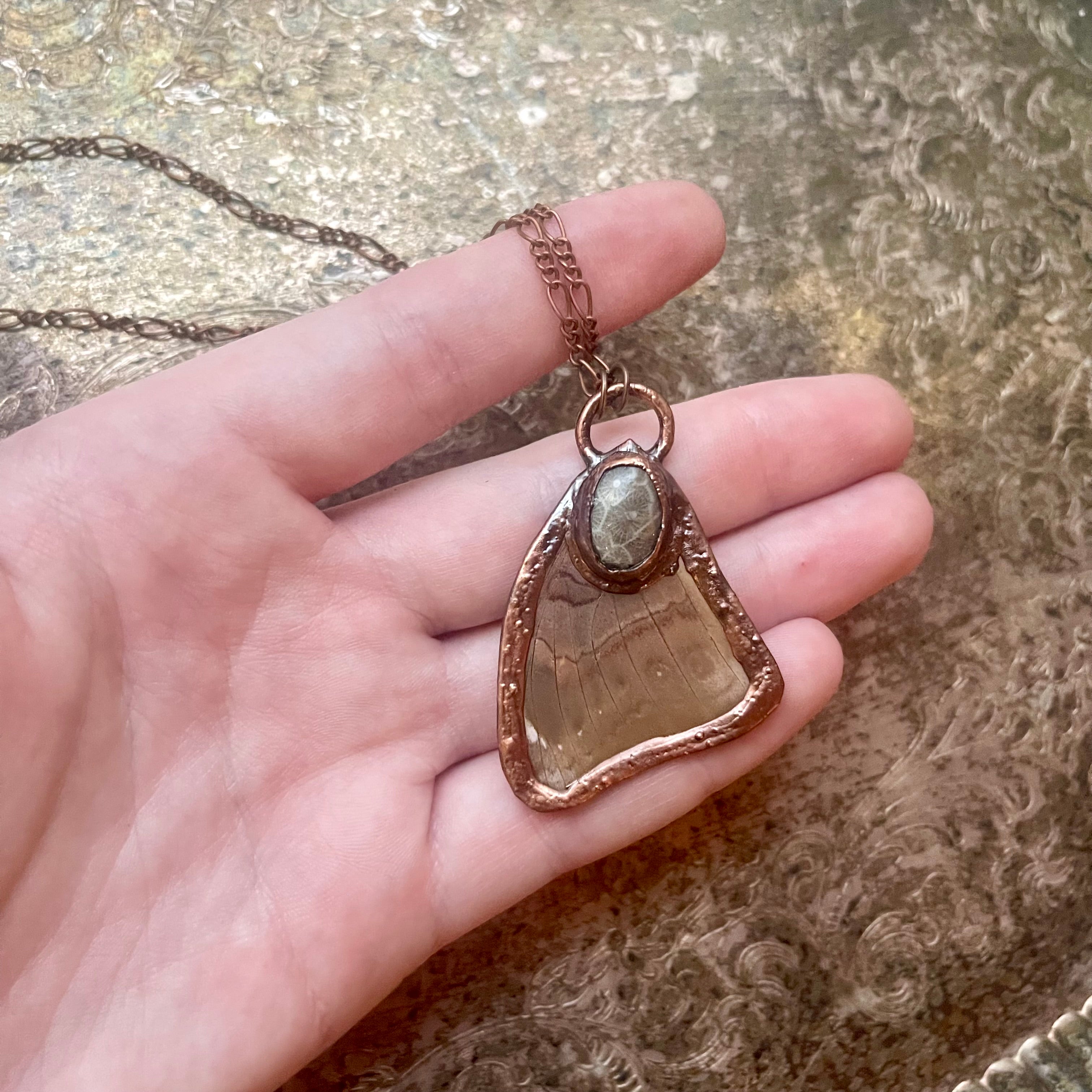 Butterfly Wing and Crystal Necklaces - New Ocean Variants