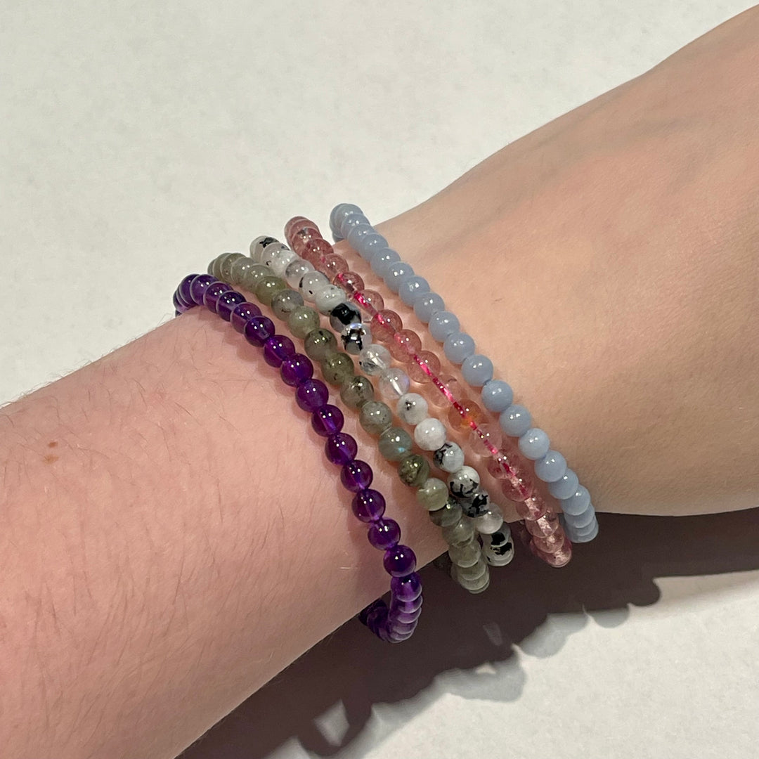 4mm Crystal Bracelets - Select your Stone