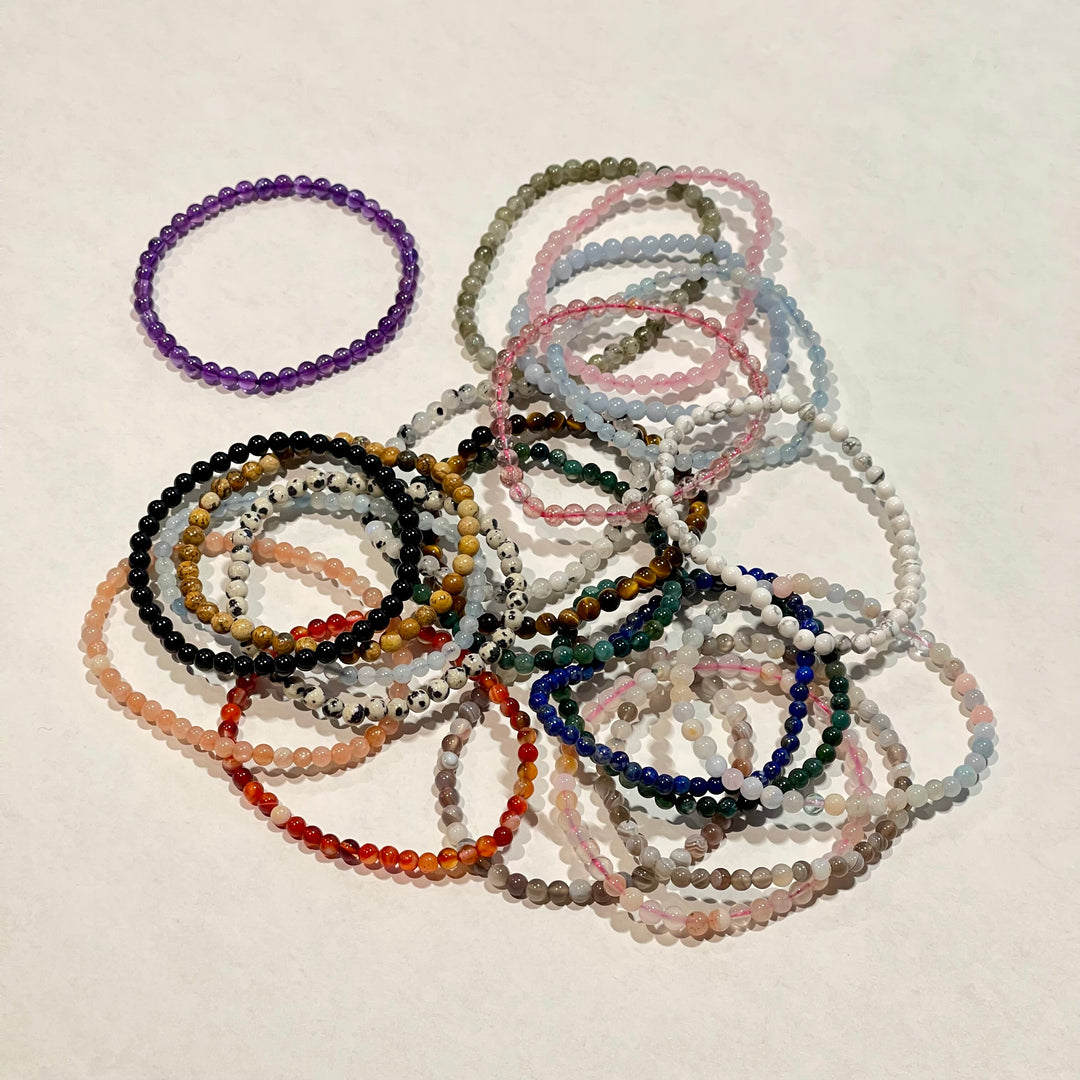 4mm Crystal Bracelets - Select your Stone
