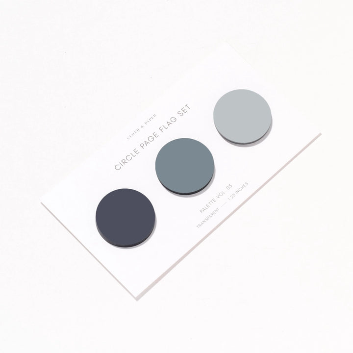 Circle Page Flags - Vol. 03 Apollo + Juniper + Mykonos