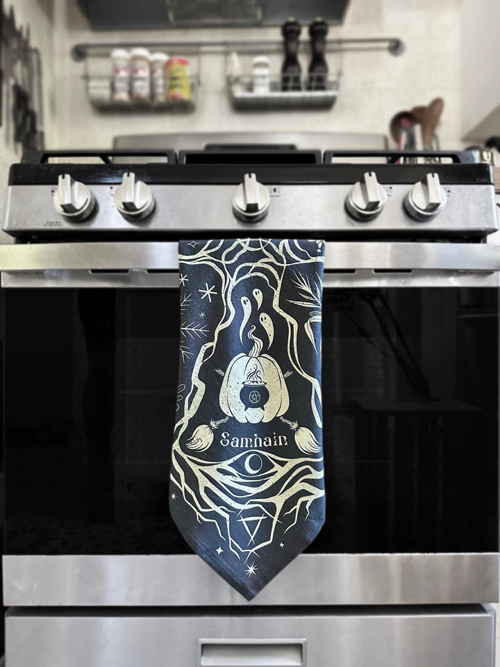 Wheel of the Year Cotton Tea Towel