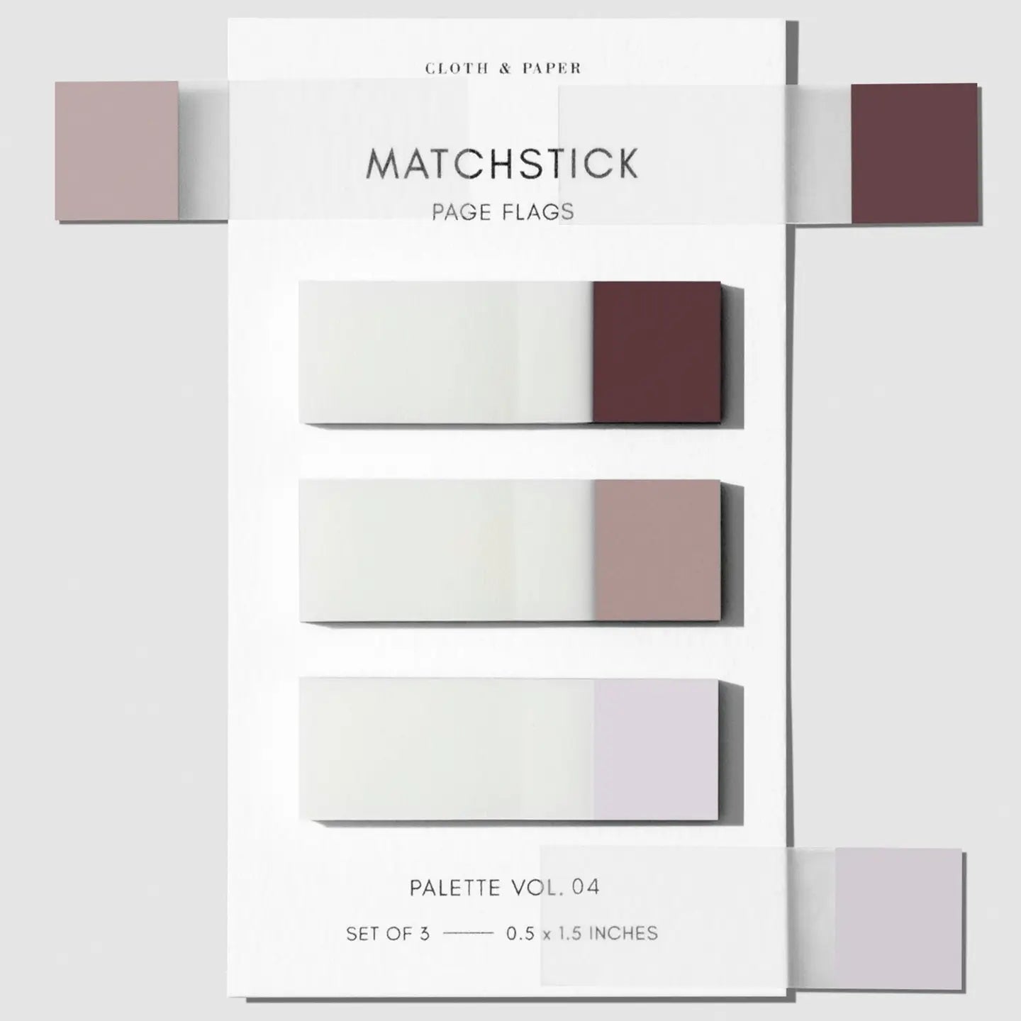 Matchstick Page Flags - 7 Styles