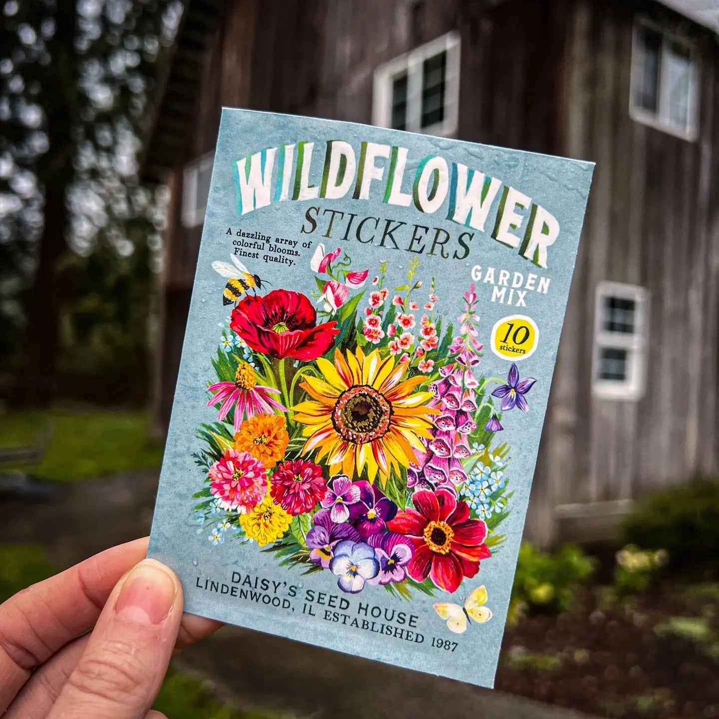 Wildflower Sticker Pack of 10