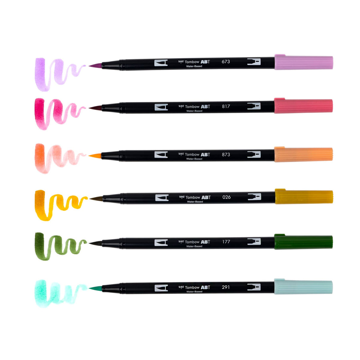 Tombow Dual Brush Pens - Teatime 6 Pack