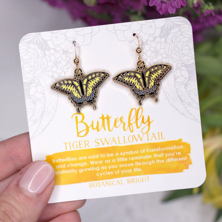 Swallowtail Butterfly Dangle Earrings