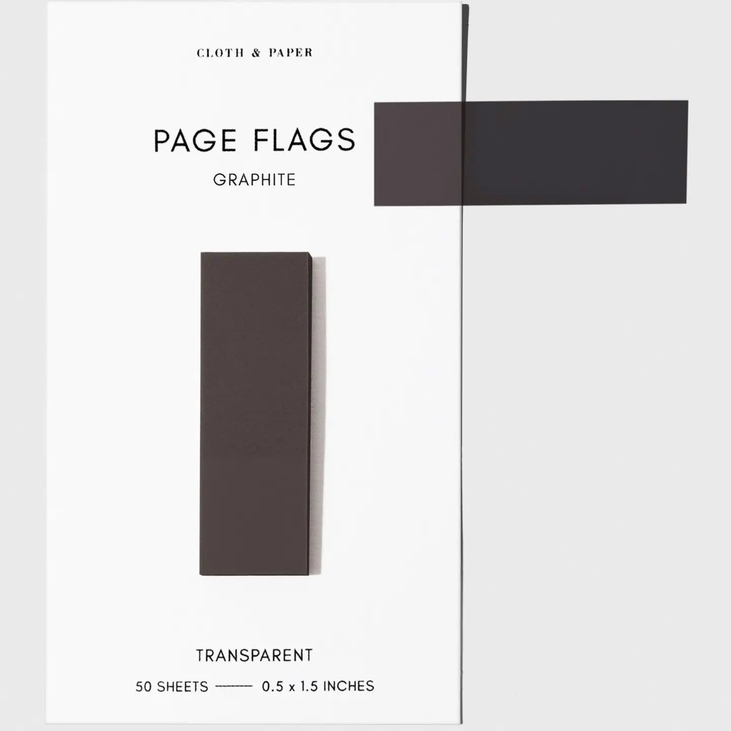 Slim Transparent Page Flags - 30 Colors