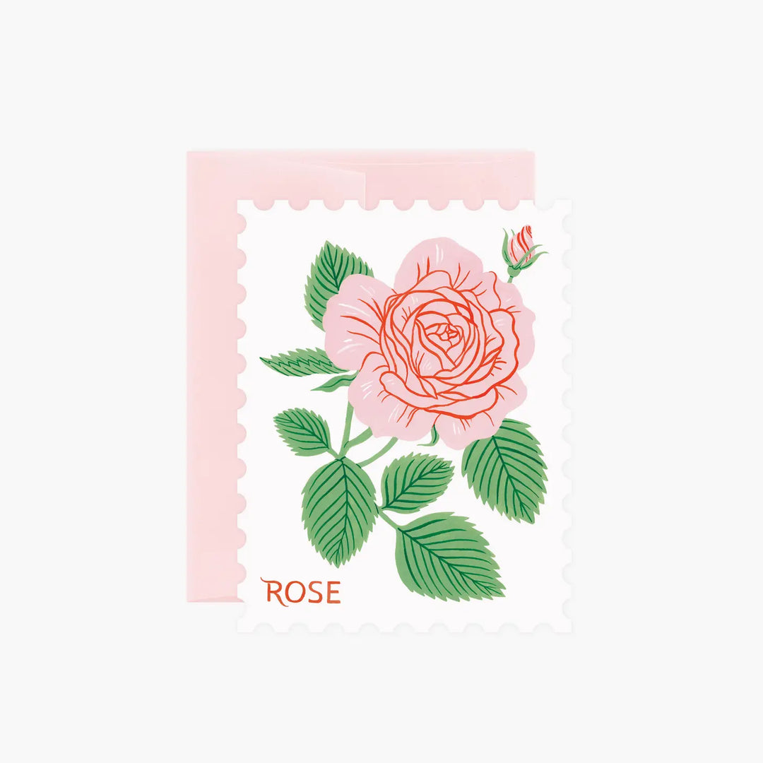 Rose Die-Cut Card