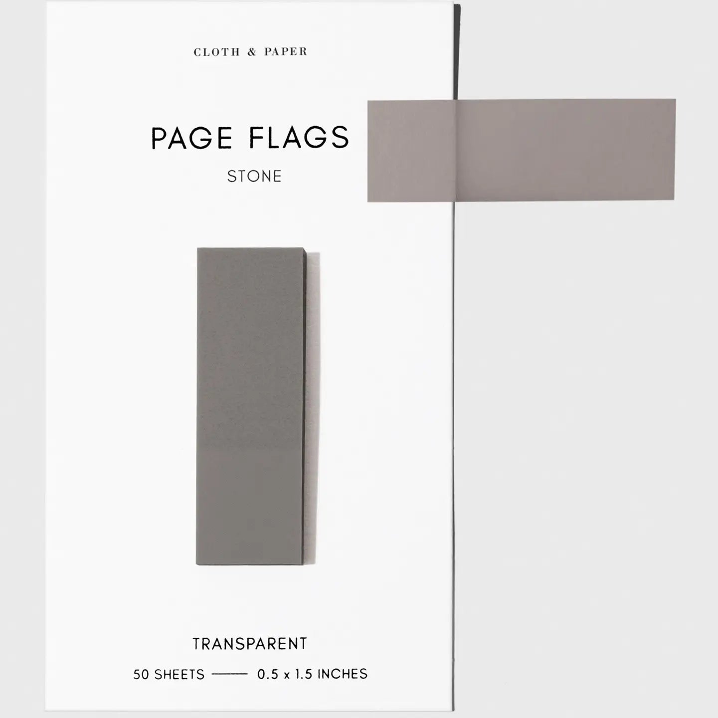 Slim Transparent Page Flags - 30 Colors