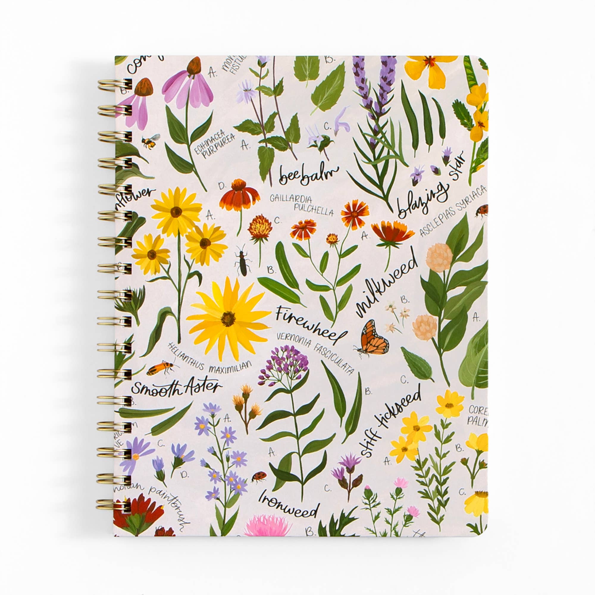 Wildflower Botanicals Spiral Lined Notebook