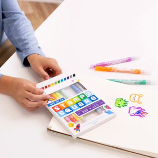 Square Stamp Double-Ended Markers - Set of 12