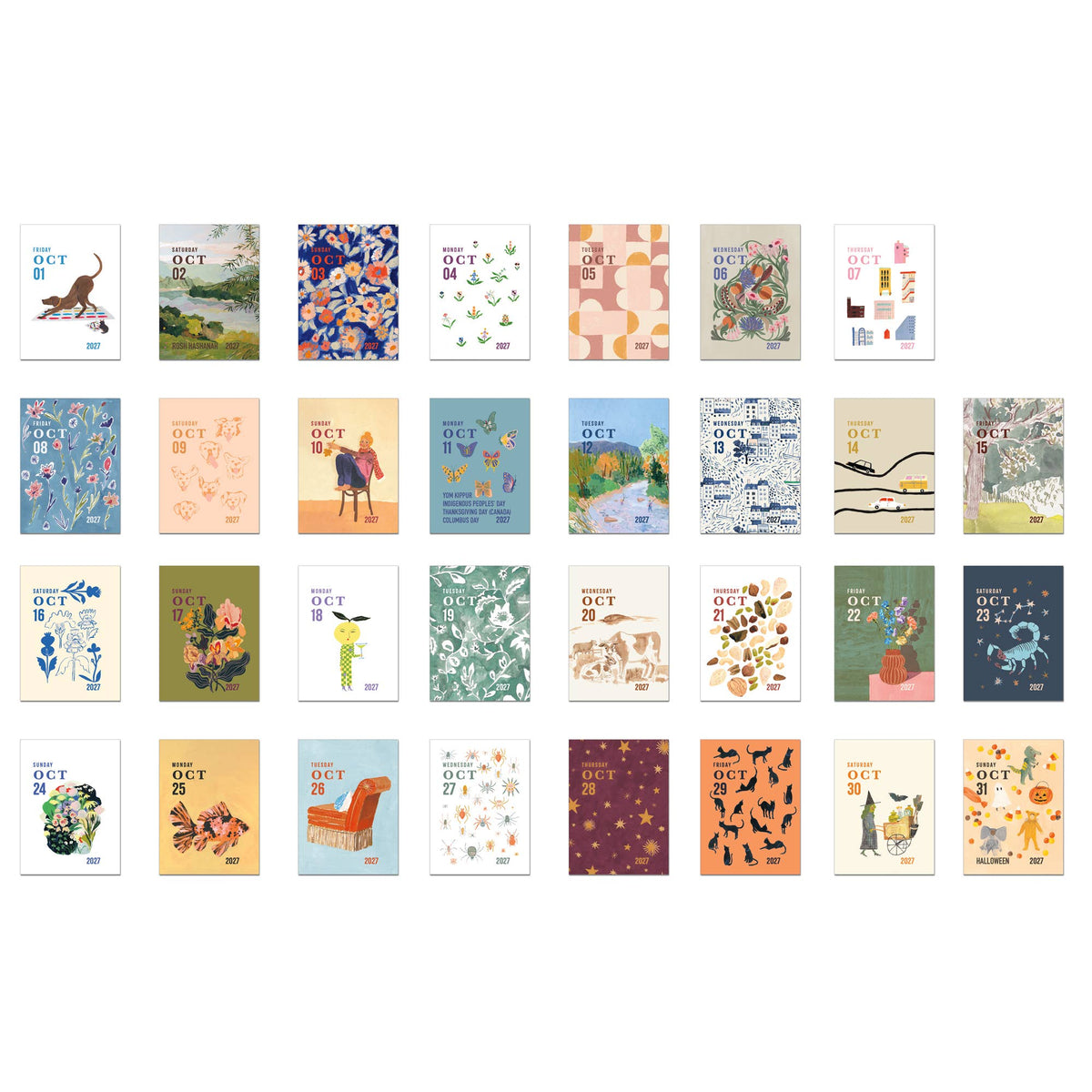 2027 MINI Daily Tear-off Calendar