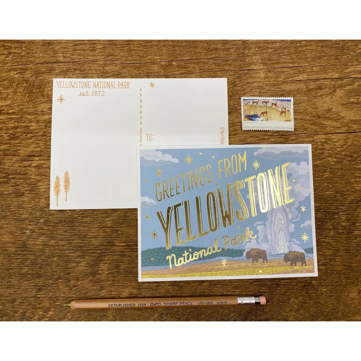 National Parks Foiled Postcards - 15 Parks