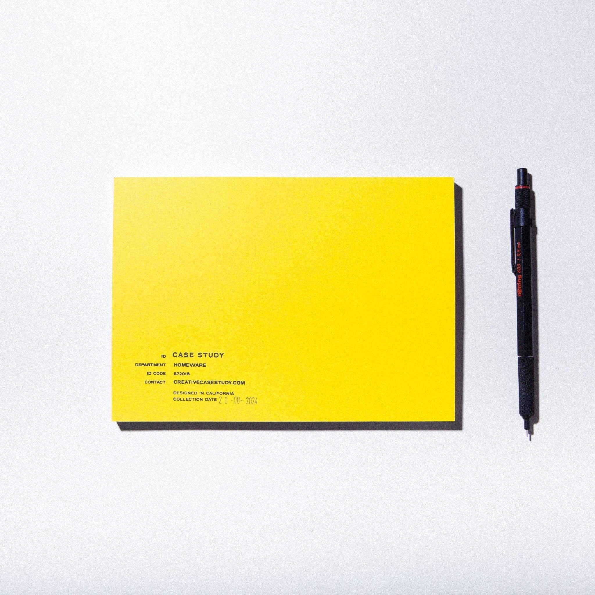 Utilitarian Cross Geo Grid Notepad