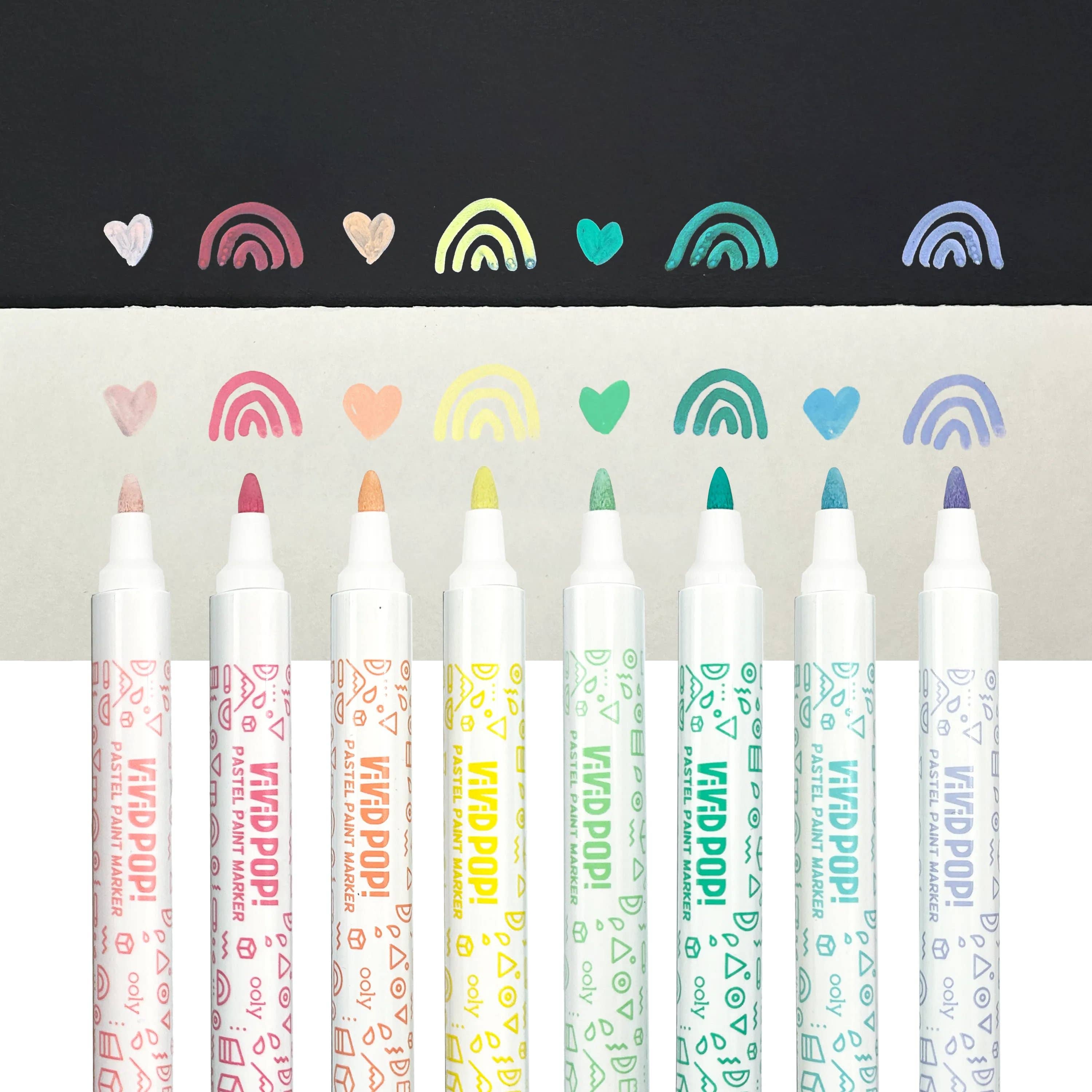 Vivid Pop Paint Markers - Pastel Set of 8