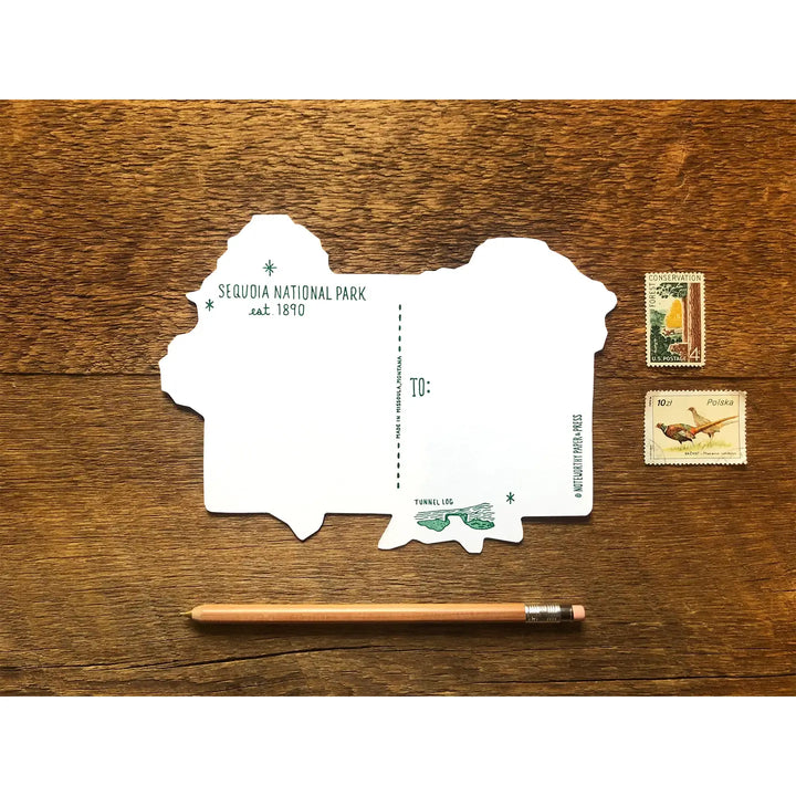 National Parks Die Cut Map Postcards - 11 Parks