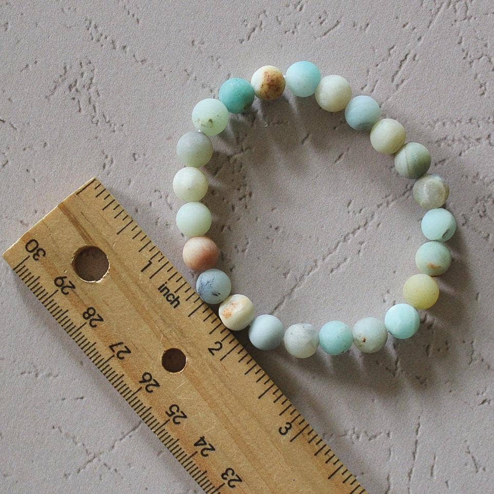Amazonite (Matte) - Crystal Bracelet