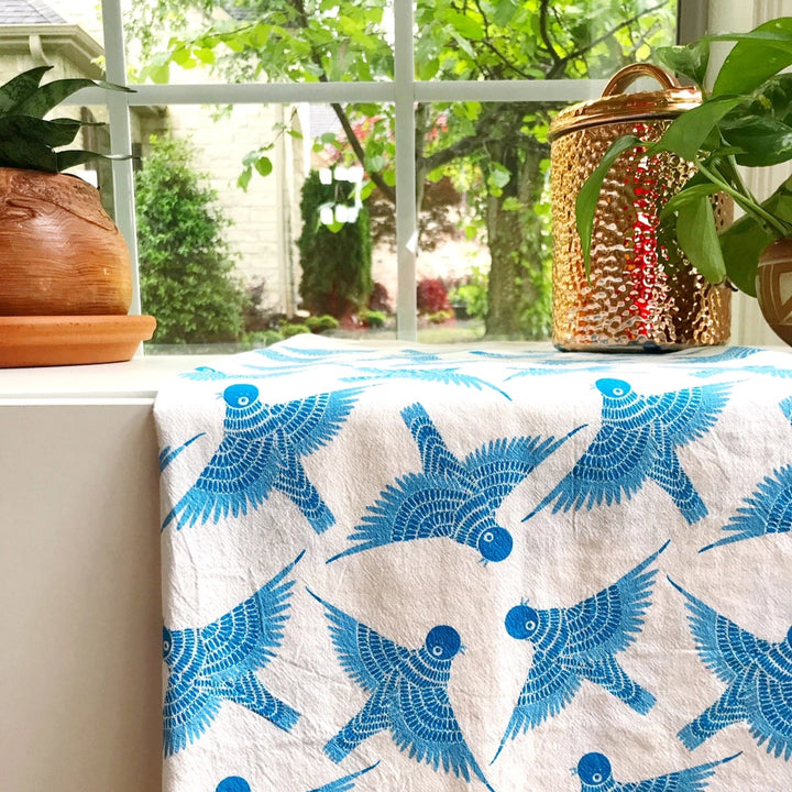 Gingiber Bluebird Tea Towel