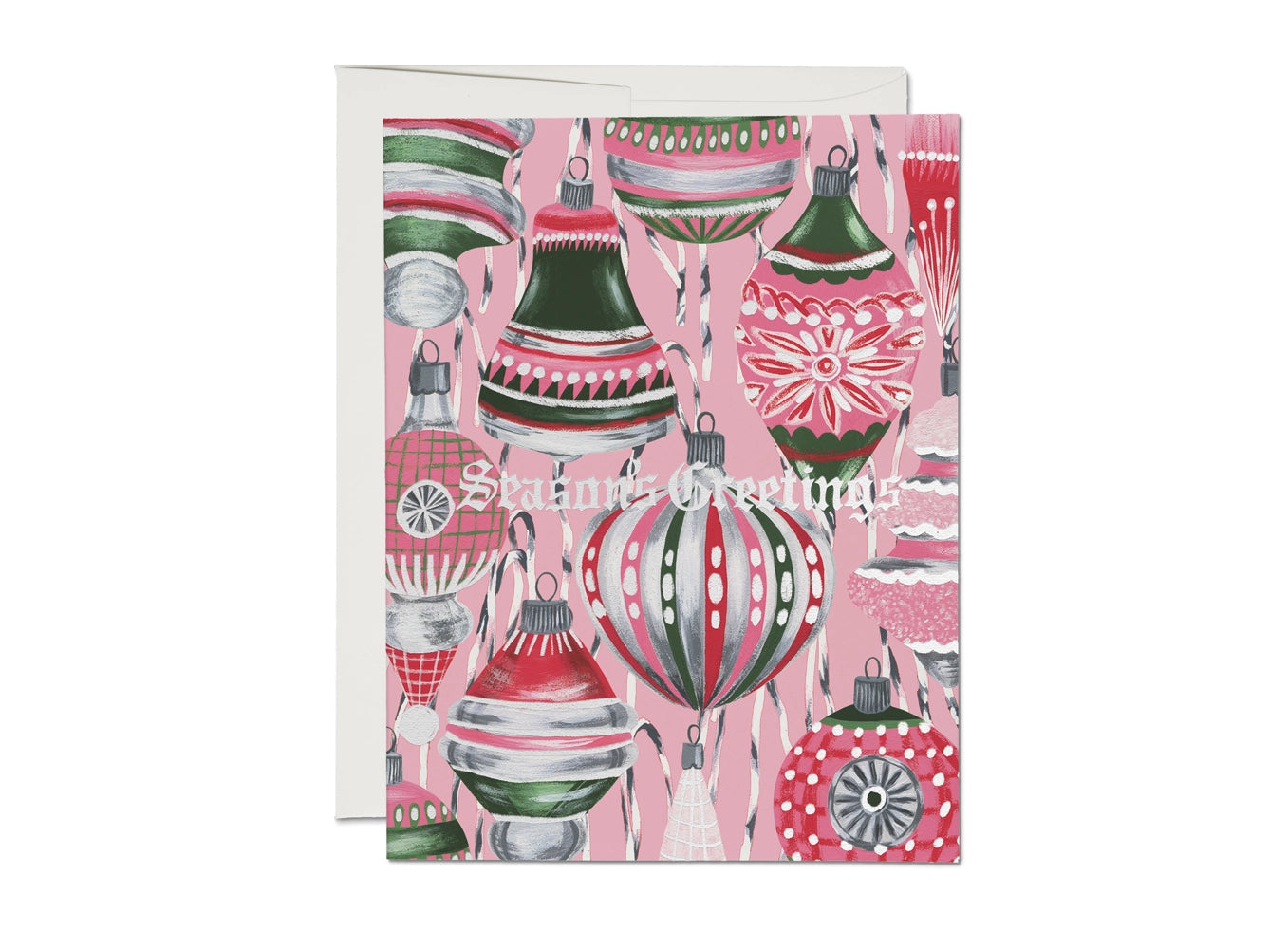 Retro Ornaments Holiday Card