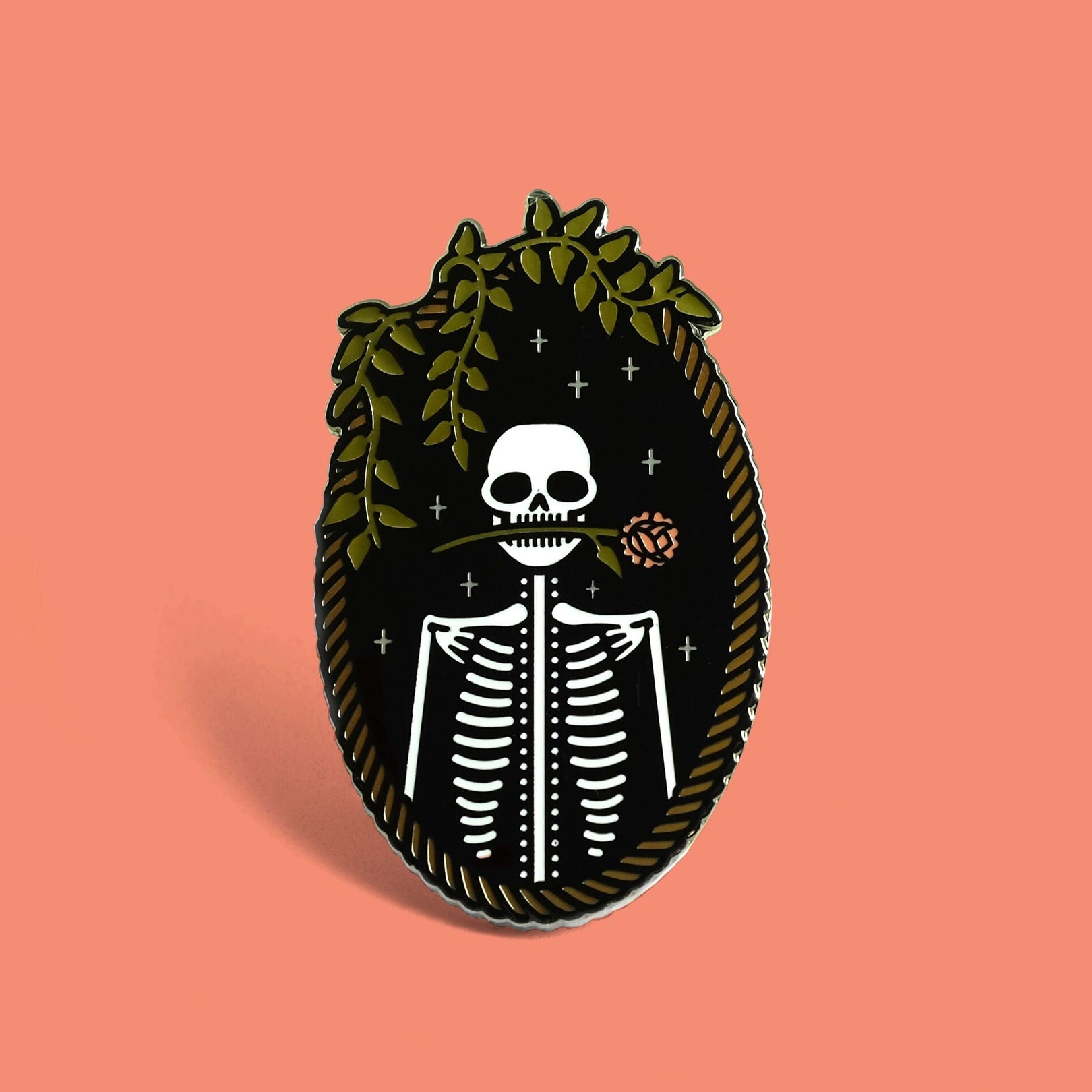 Jackie the Skeleton Pin