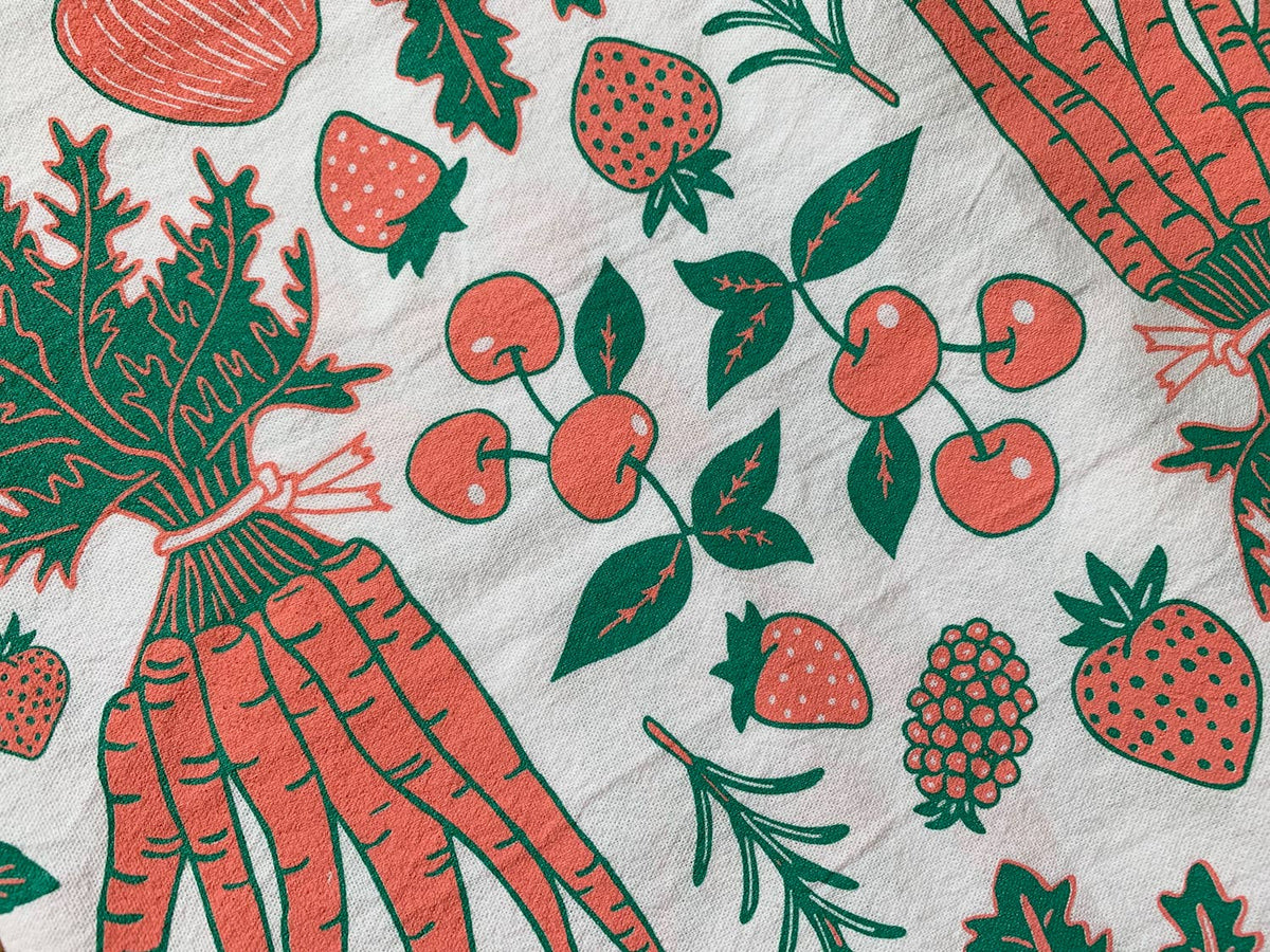 Fruit & Veggies Tea Towel
