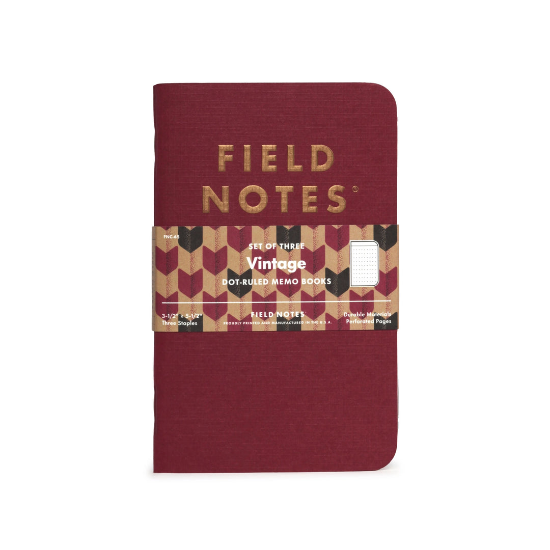 Field Notes Vintage Notebook 3 Pack