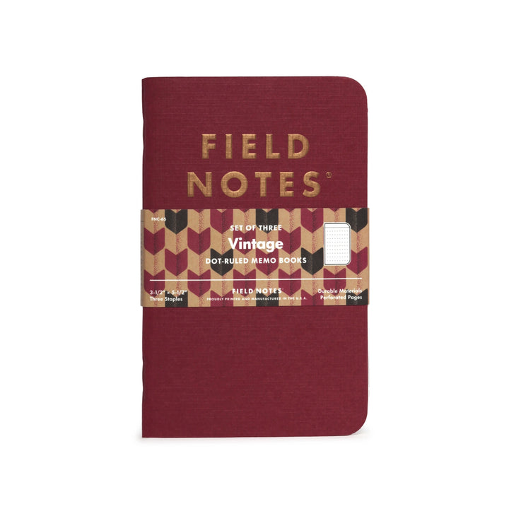 Field Notes Vintage Notebook 3 Pack