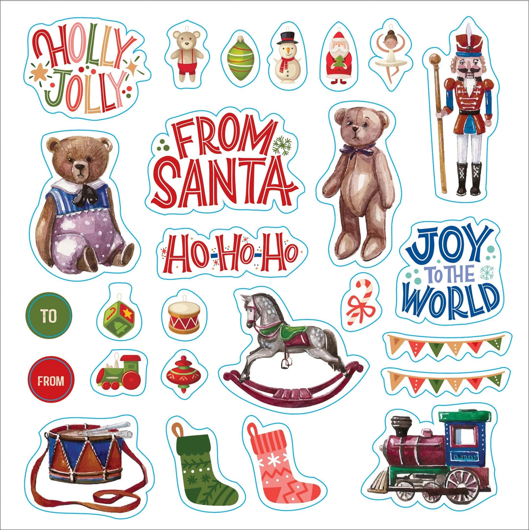 Merry & Bright Christmas Festive Sticker Book