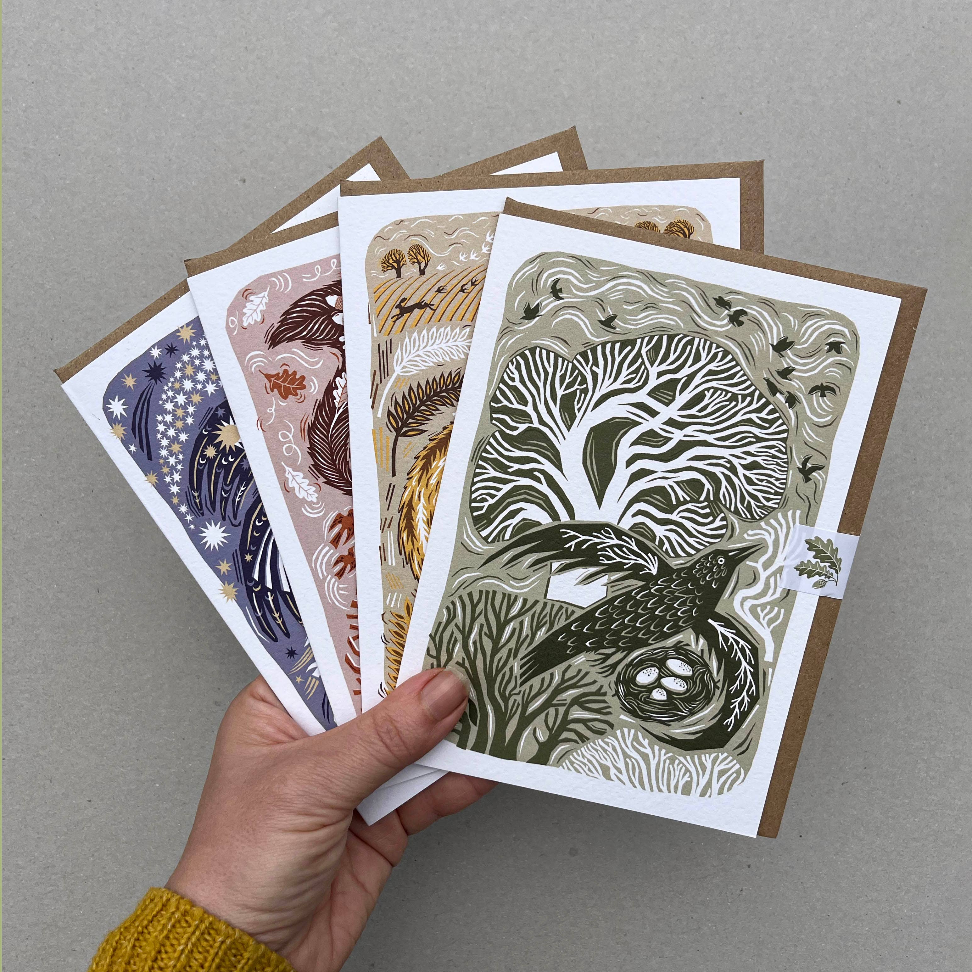 Woodland Bird's Nest Card