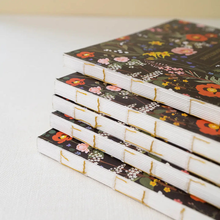 Wild Flowers Gold-Edge Notebook