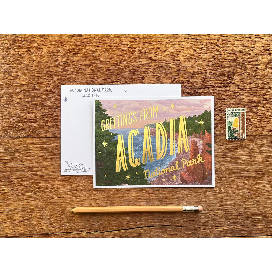 National Parks Foiled Postcards - 15 Parks
