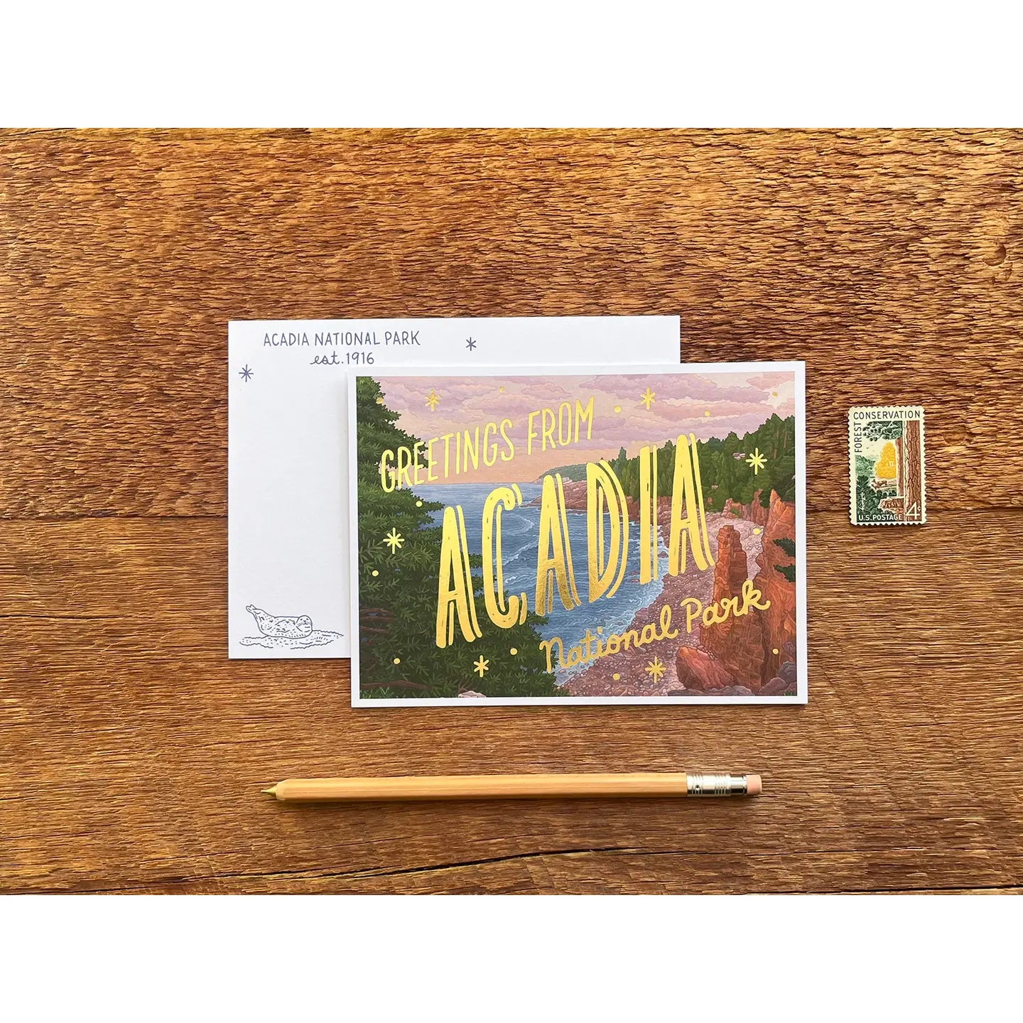 National Parks Foiled Postcards - 15 Parks