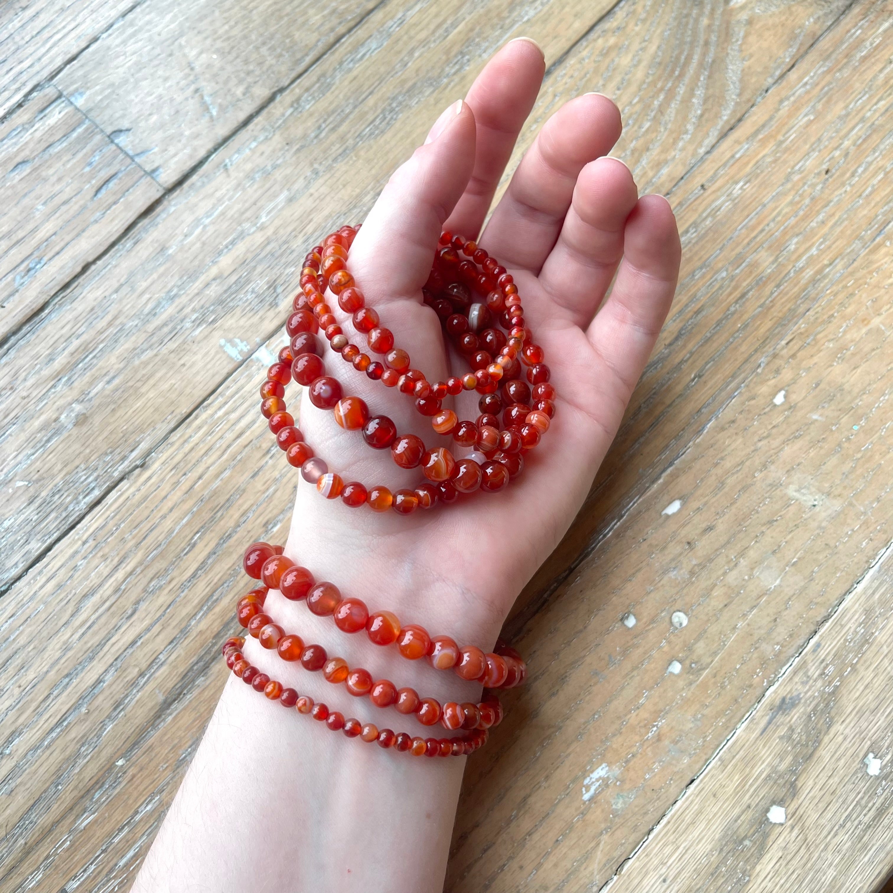 Carnelian - Crystal Bracelet