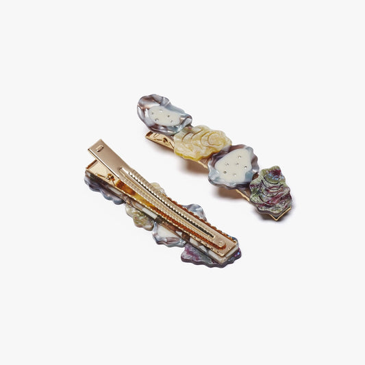 Oyster Shells Alligator Hair Clip