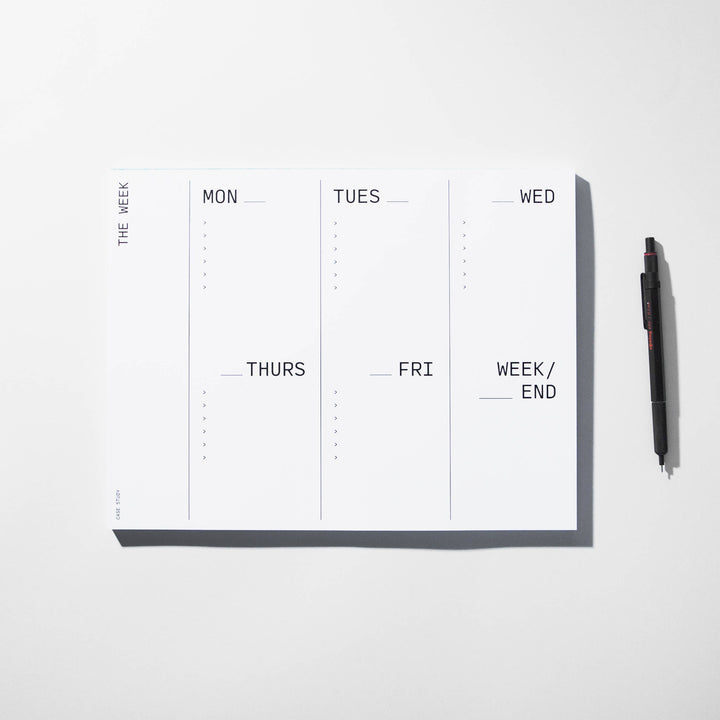 Utilitarian Weekly Desk Planner