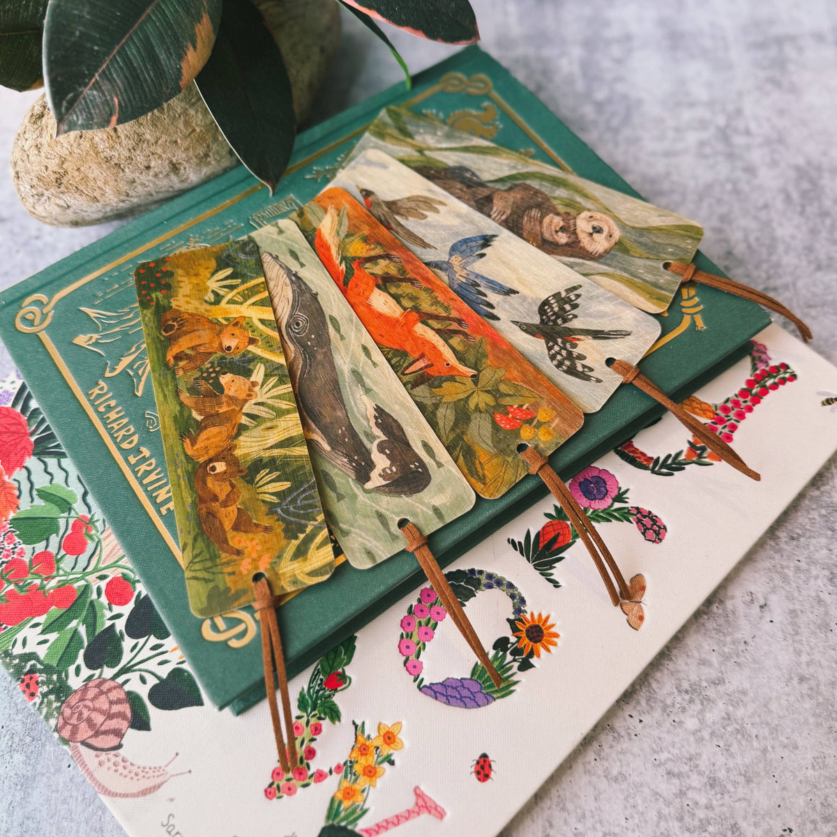 Curious Fox Wooden Bookmark