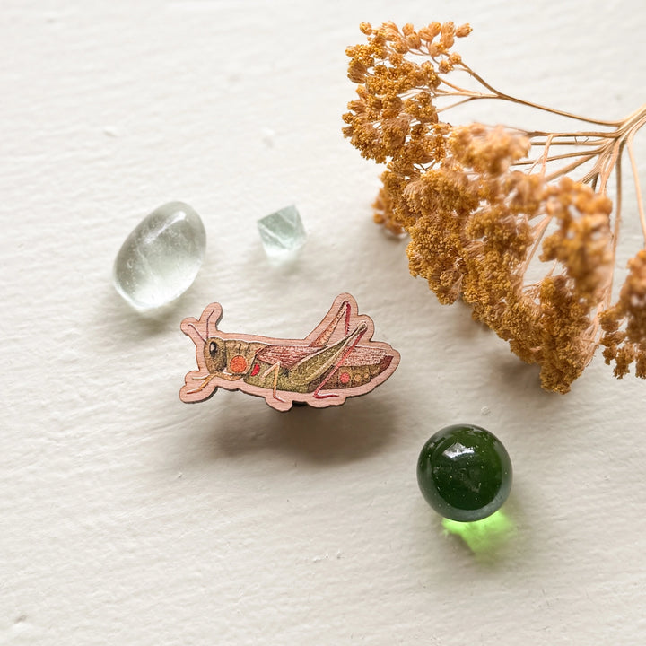 Grasshopper Wooden Pin