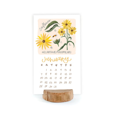 2024 Wildflower Botanicals Stump Calendar