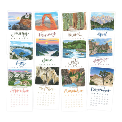 2024 National Parks Stump Calendar