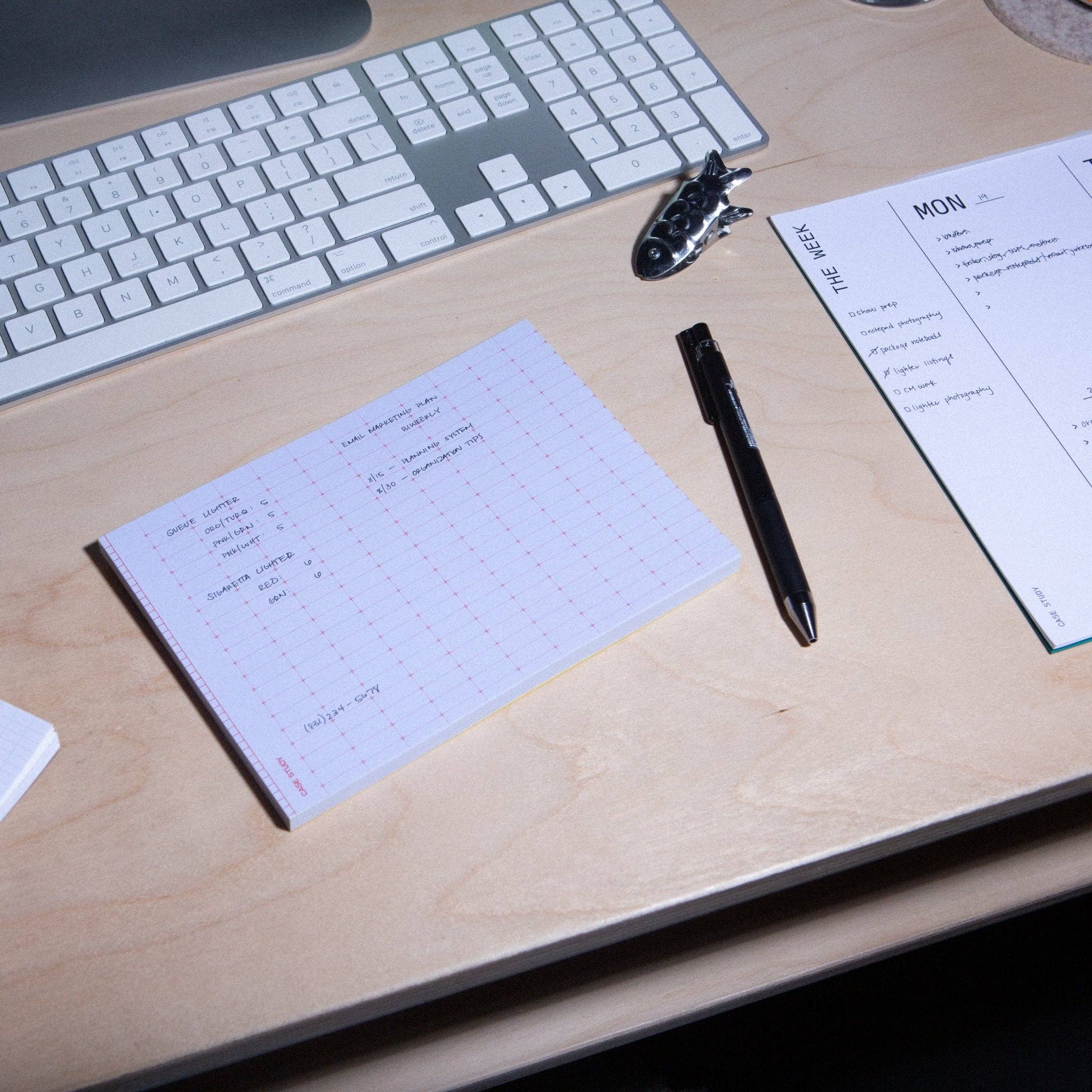 Utilitarian Cross Geo Grid Notepad