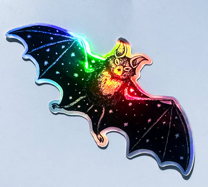 Holographic Bat Sticker
