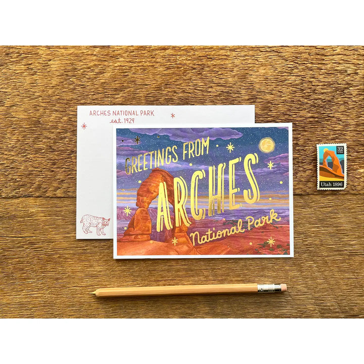National Parks Foiled Postcards - 15 Parks