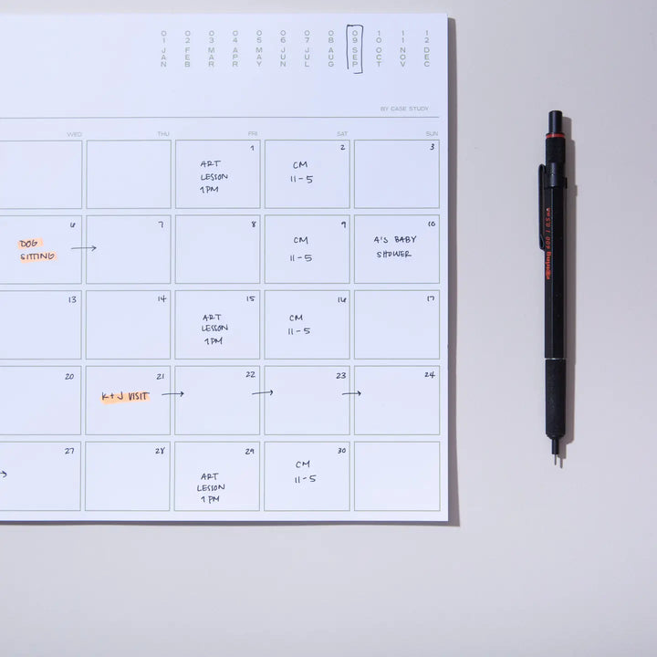 Utilitarian Monthly Desk Planner
