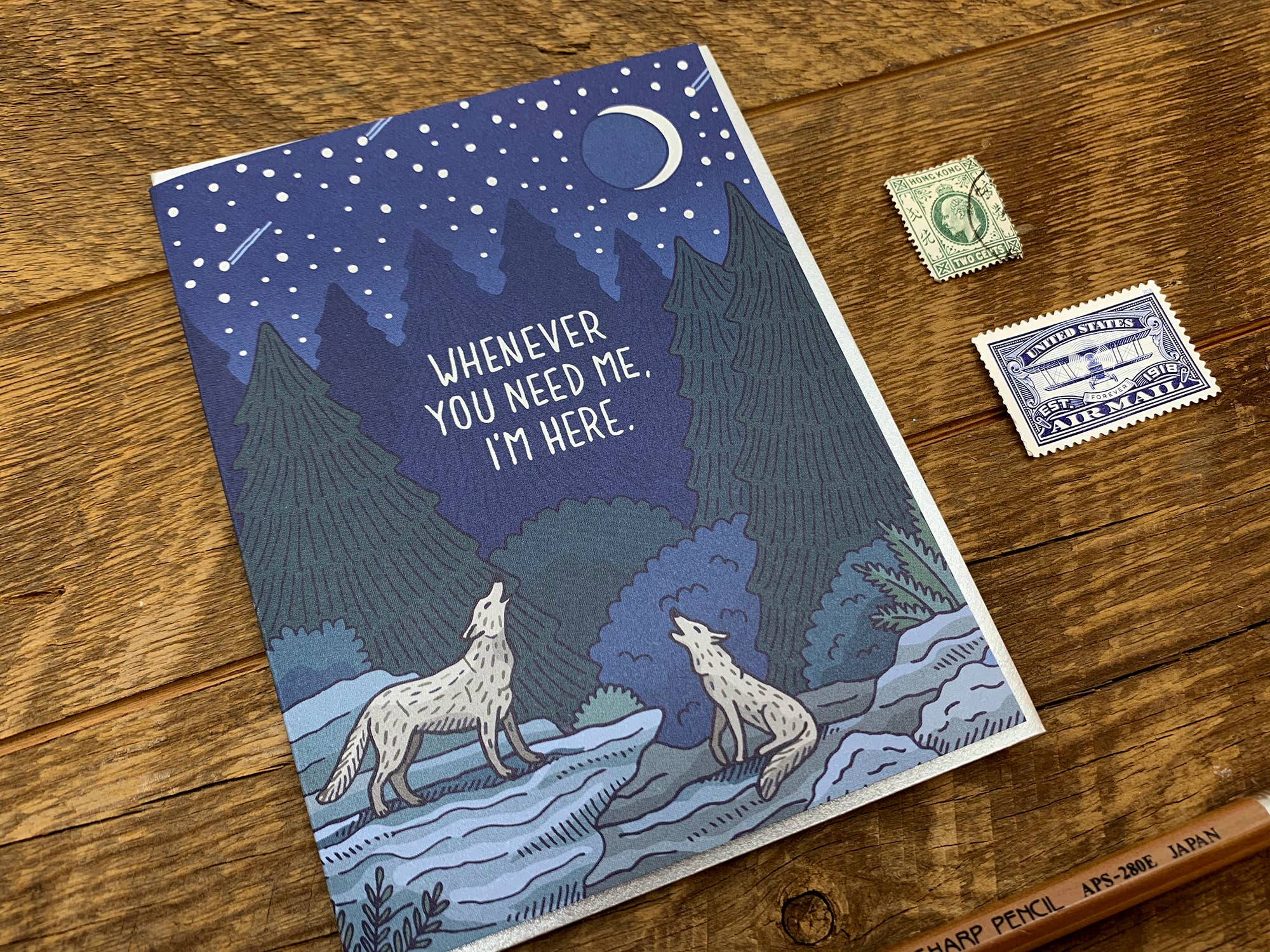 Howling Wolves Card