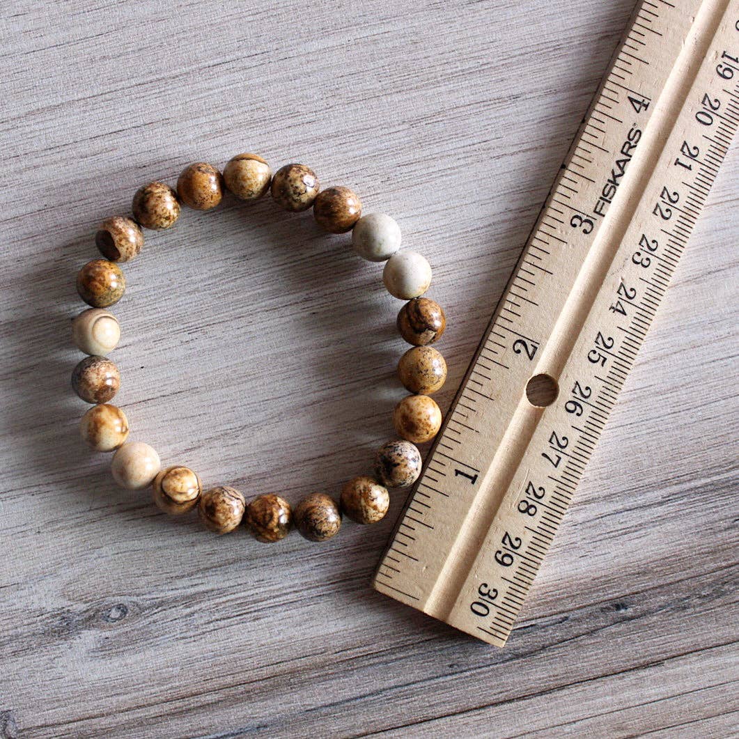Picture Jasper - Crystal Bracelet