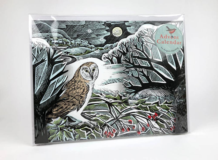 Owl in Winter Standing Advent Calendar